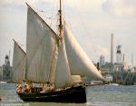 ID 2071 TANGAROA (1925, ex-TINA, BIKEA) - gaff ketch built by Soren Larsen and Sons, Denmark as a seine netting fishing boat. Based in Southampton, she carries 2053 sq. ft of sail and is 85 feet overall...
